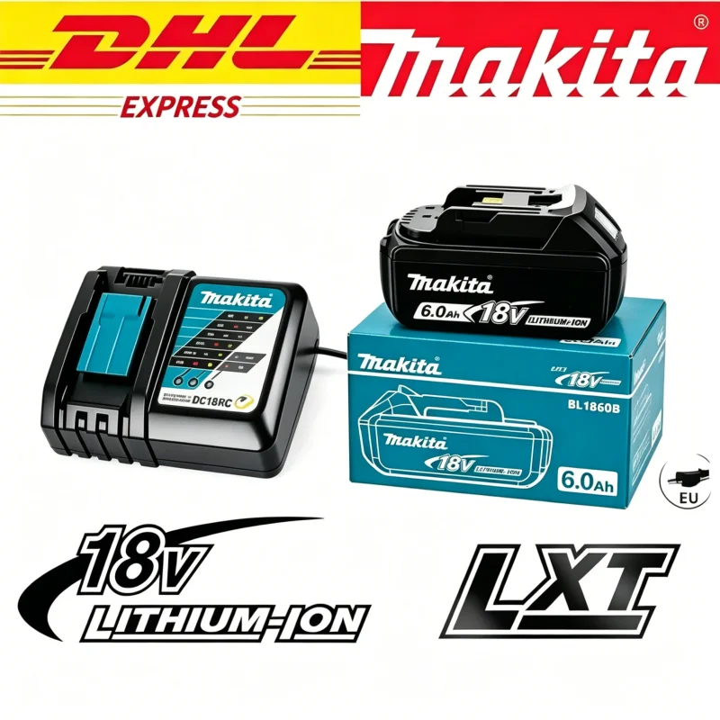 100% original Makita 18V 6.0Ah Rechargeable Battery for Makita 18V BL1830 BL1830B BL1840 BL1840B BL1850 BL1850B Power Tools
