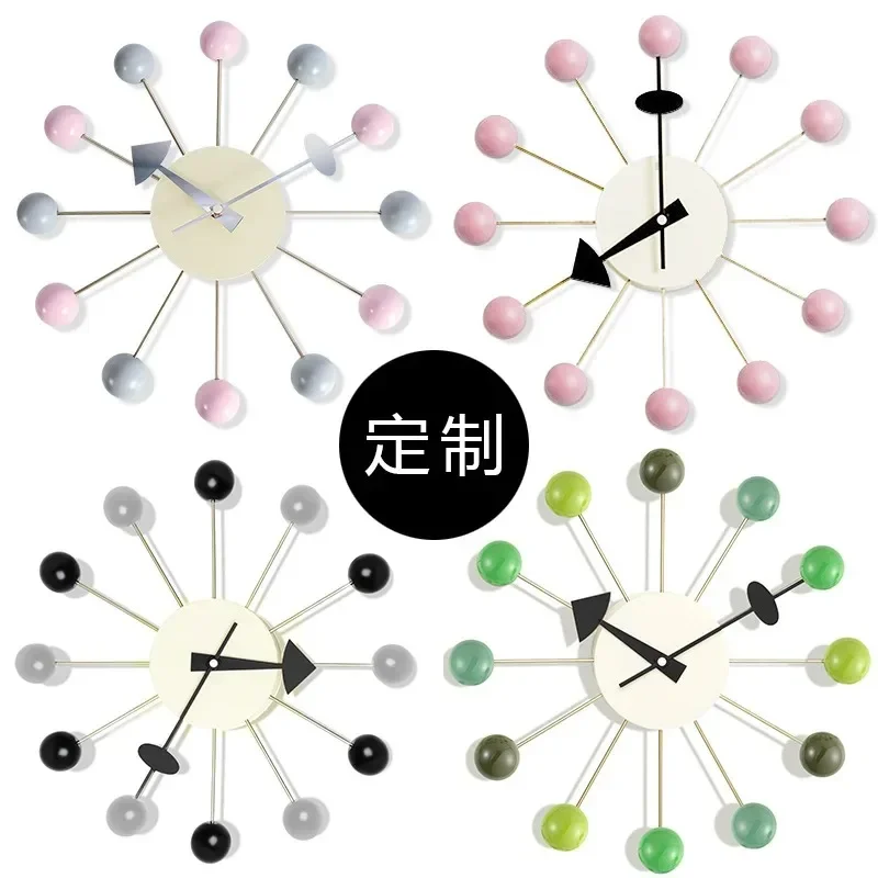 2026 Customizable Candy Wall Clock, Living Room Decorative Wall Clock Mute