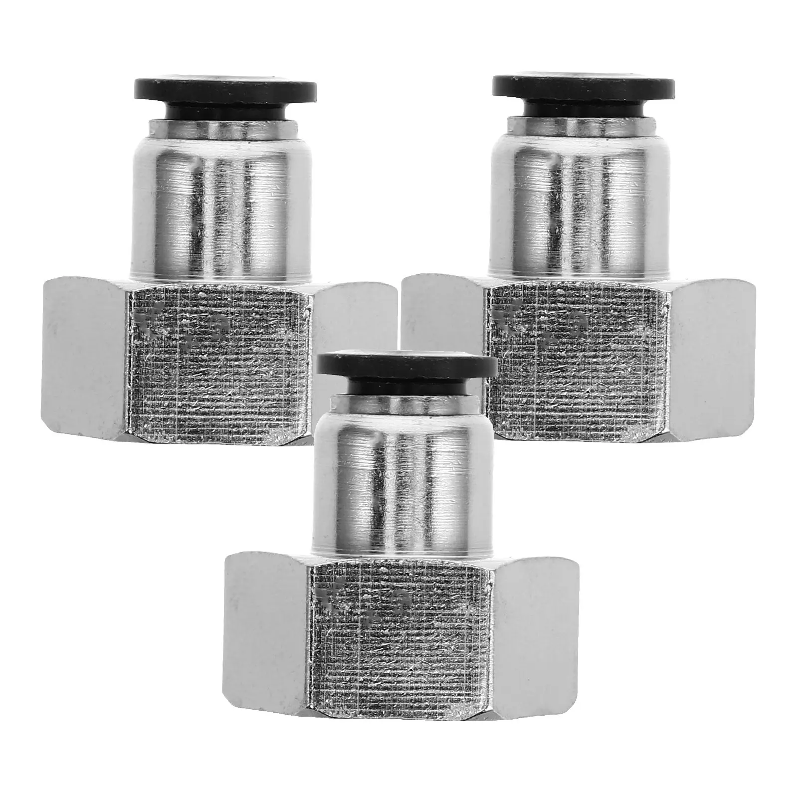 3Pcs Air Hose Quick Connect Fittings Straight Pneumatic Connector Pressure Resistant Wide Compatible Connection Fitting