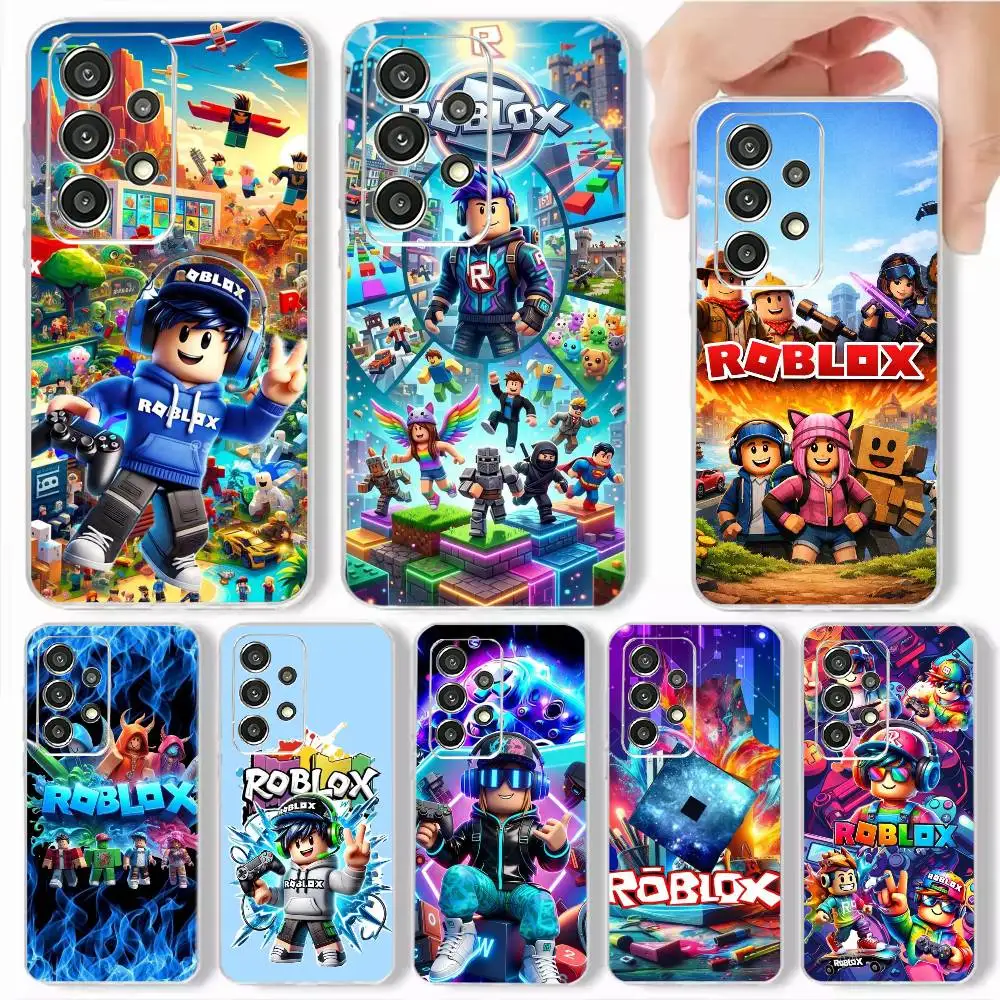 S-Sandbox Game-Noob-UGC  Phone Case Soft Transparent Case For Samsung S25,S24,S21,S23,S22,S30,Plus,S20,Ultra