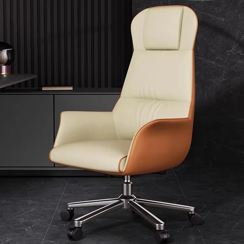 

Backrest Wheels Office Chair Throne Nordic Arm Relaxing Office Chair Study Desk Ergonomic Mobile Silla Oficina Trendy Furniture