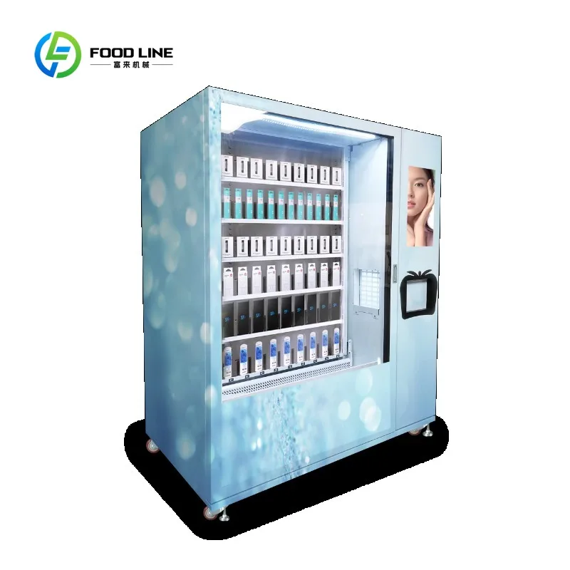 Accept custom skin care, vending machines, beauty elevators, micron smart vending machines sell eyelashes, wigs, lipsticks
