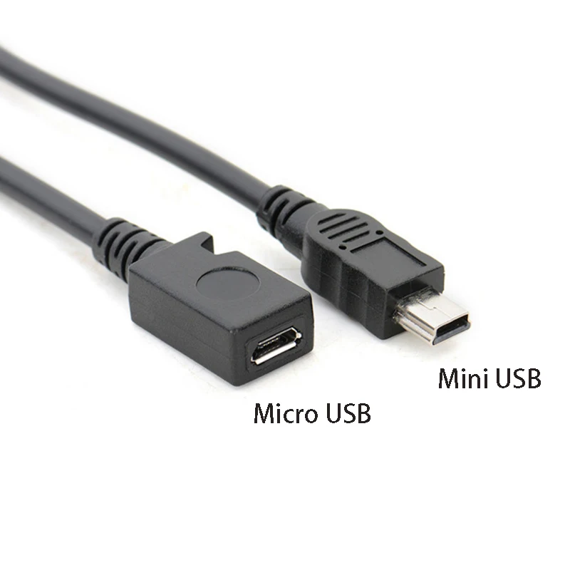 

Mini USB Male to Miceo USB Female Plug Converter Phone Tablet MP3 MP4 Data Power Connector V3 to V8 Data Charging Cable Adapter