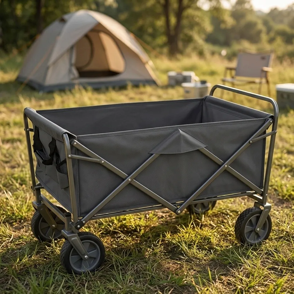 Camping Wagon Cart Liner with Dimensions Approx 78x46x27cm and 65x40x24cm Suitable for Multiple Wagon Types Outdoor Use Focus