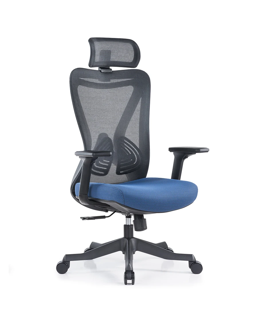 Rotating modern high back mesh office chair antique office swivel chair with headrest