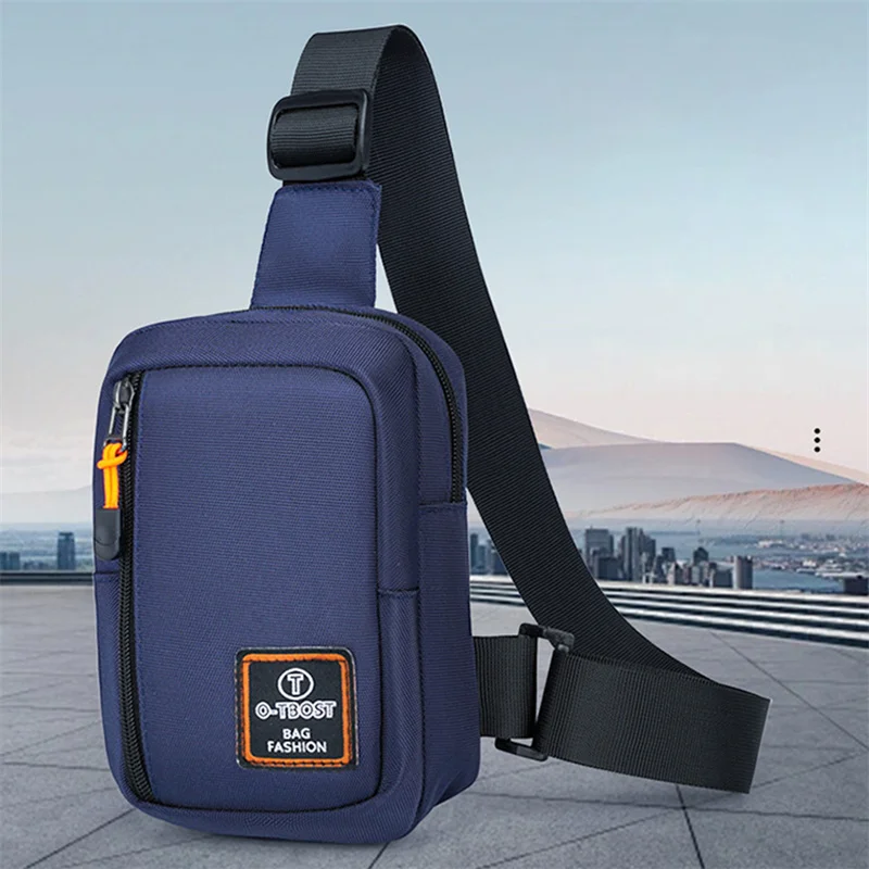 Men Sports Chest Bags Shoulder Body Bag Oxford Fashion Man Side Sling Crossbody Bag For Male Casual Handbag Travel Phone Bag