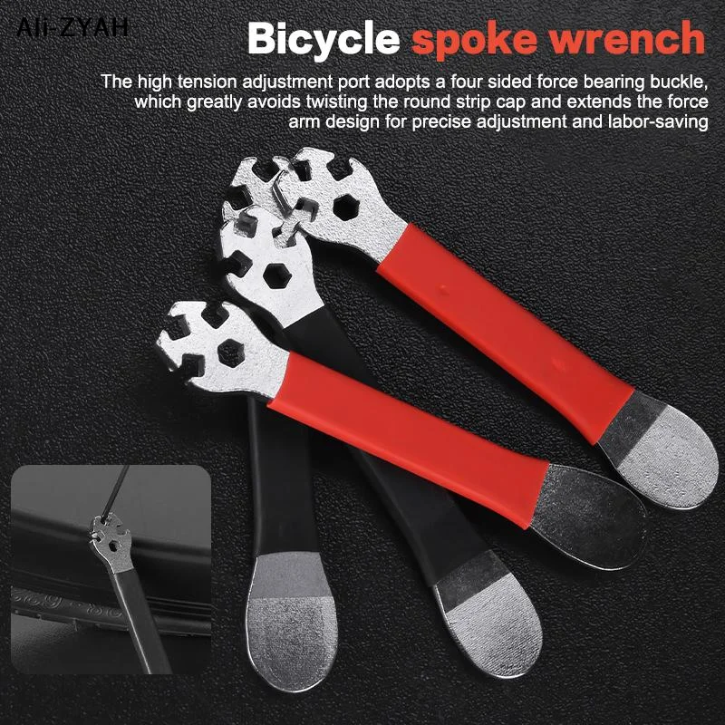 【A6t】1Pcs Wheels Tension Correction Repair Tools Bicycle Steel Spoke Wrench Rim Adjustment Tool Tensioner