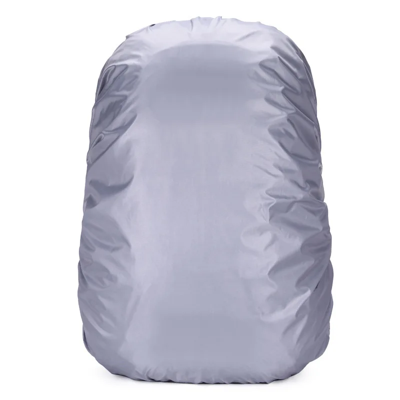 1pcs Ultralight Backpack Waterproof Cover 35-45L Universal OutdoorSport Climbing Bags Rain Cover Inside Silver watering Coating