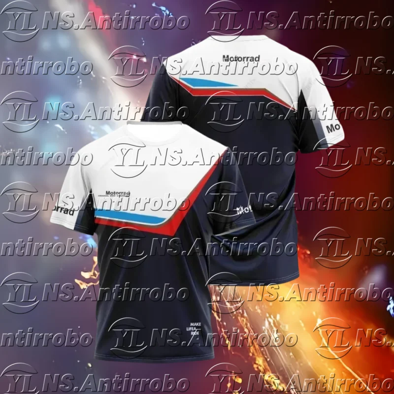 

Для BMW Moto Riding Jersey GS Off-Road Race Джерси с короткими рукавами Мужчины Женщины Оверсайз Дышащая Быстросохнущая Модная Спортивная Одежда