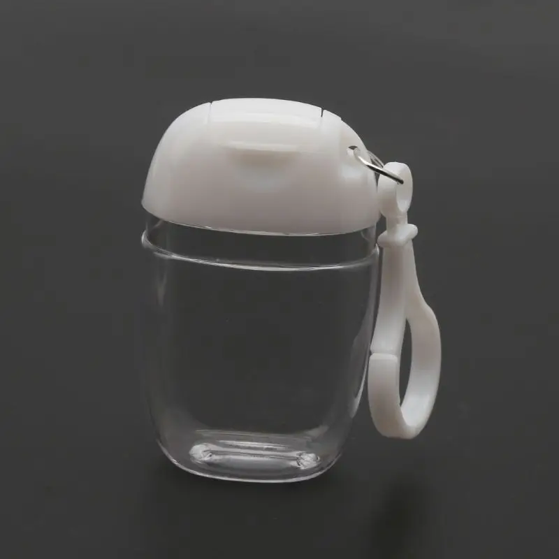 Désinfectant pour les mains vide 30ml, 5 pièces, support petite taille, crochet, porte-clés, capuchon rabattable, directe