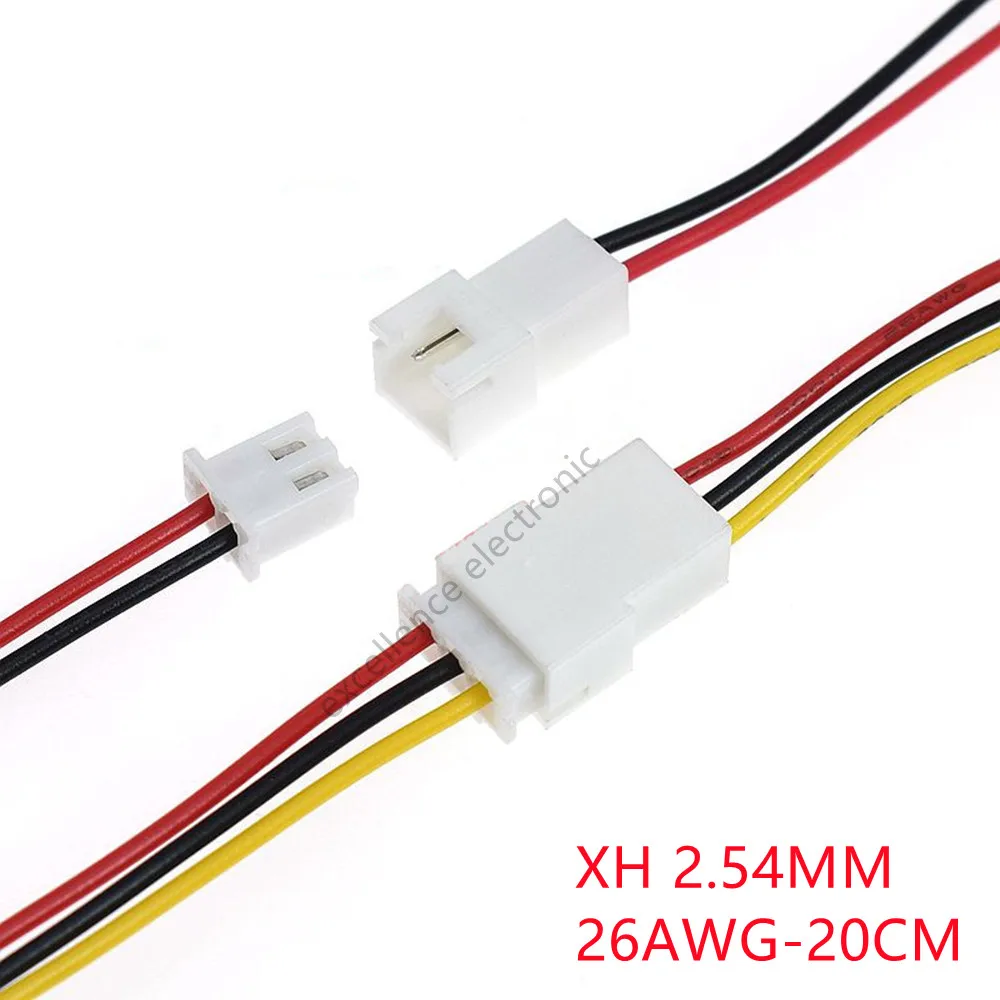 2/5/10Pairs JST 1.25 PH/SM2.5/XH 2.54 Pitch Mannelijke Vrouwelijke draad Connector 2P 3P 4P 5P 6P JST Plug Jack Terminal Kabel