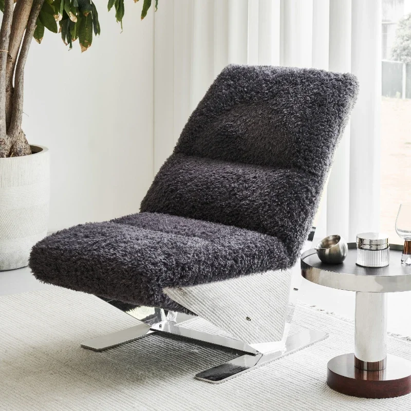 Kursi santai beludru mewah yang ringan