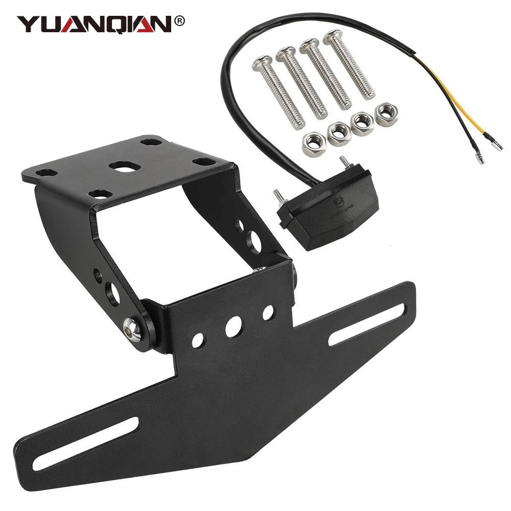 Rear License Plate For DUEK 125 250 390 DUEK RC390 Duke390 Motorcycle LED Light Tail Tidy Holder Fender Eliminator Tail Bracket