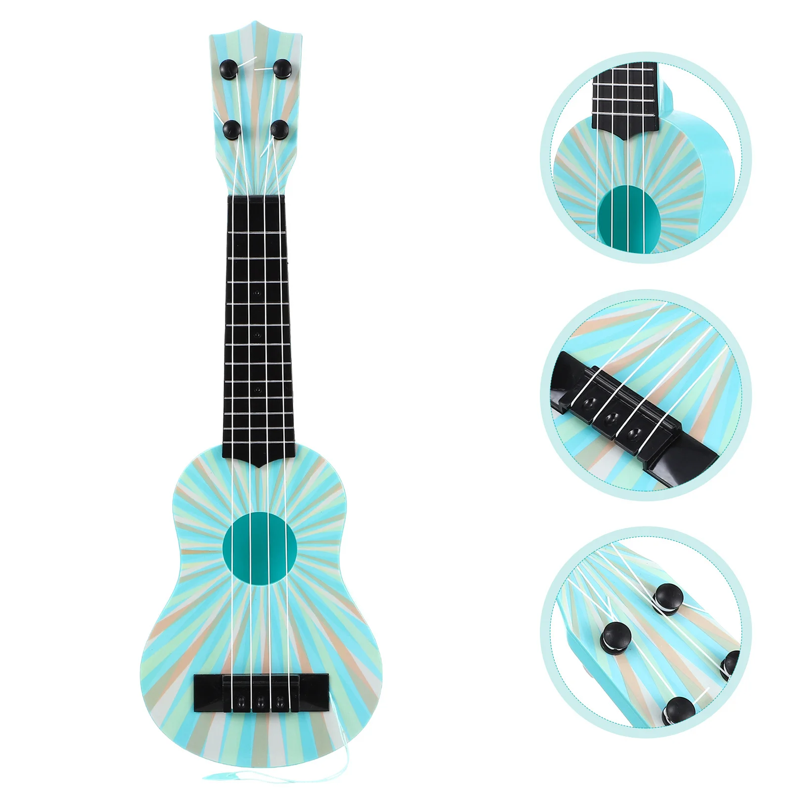 Simulazione Ukulele per bambini Principianti Chitarra Strumento musicale educativo Giocattolo per bambini Decorazione della stanza Idea regalo