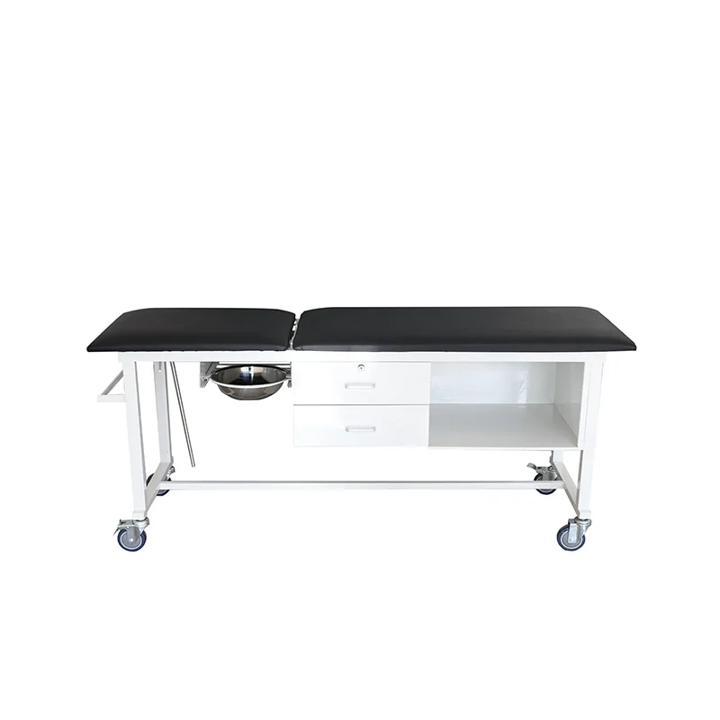 

Hospital Exam Table Medical Furniture Back Adjustable Treatment Bed Clinic Examination Table With Drawers
