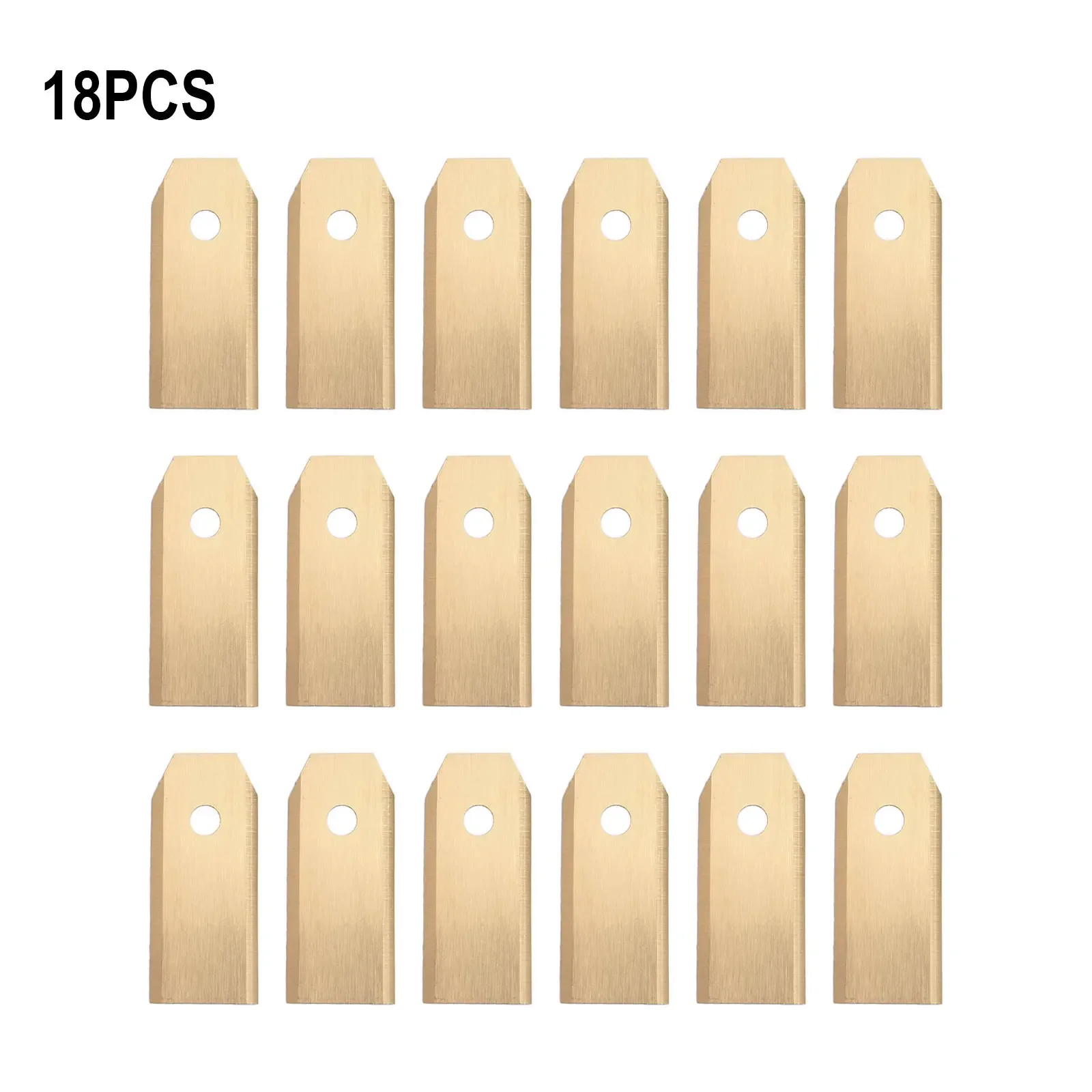 9/18/30 Pcs Blade Sliver/gold Weather Resistant Accessories For All Robotic Lawnmowers Lawn Mower Parts Rustproof