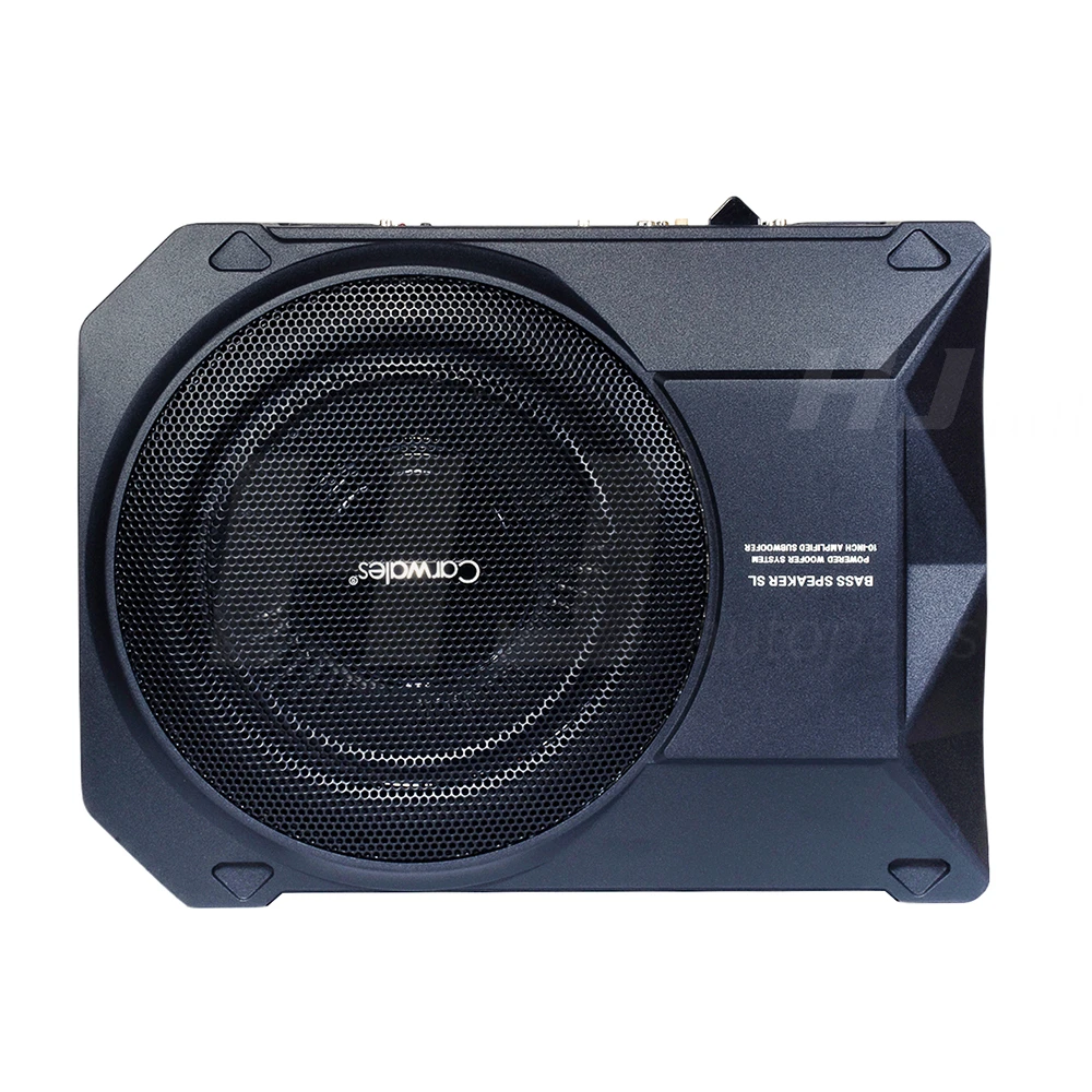 1pcs 10 Inch Car Active Sub Woofer Under Seat Woofer Bass Speaker Power Amplifier Max 1200W 50hz-150hz Low Range With Control