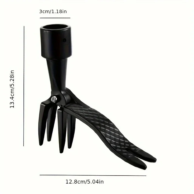 2pcStand Up Weed Puller Tool 4 Claw Steel Head Root Remover Gardening Weeding Head Without Bending Lawn Yard Grass Shovel Tool