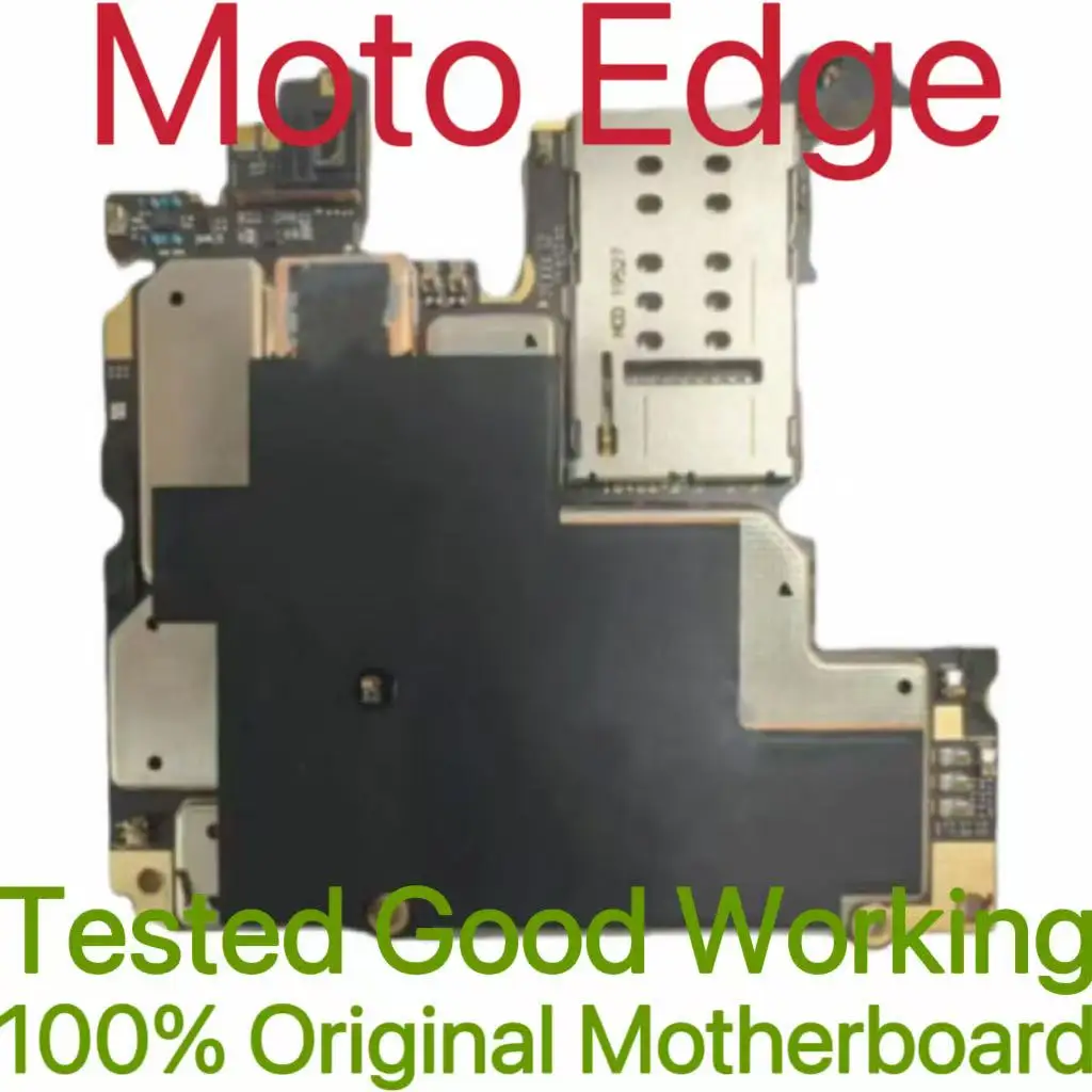 Original Unlocked Main Board For Moto Edge Mainboard Motherboard Unlocked With Chips Circuits Flex Cable
