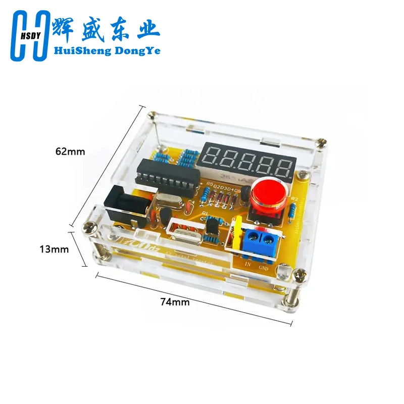 High Precision Crystal Oscillator Measuring Circuit 1Hz-50MHz Digital Frequency Meter Design DIY Welding Kit