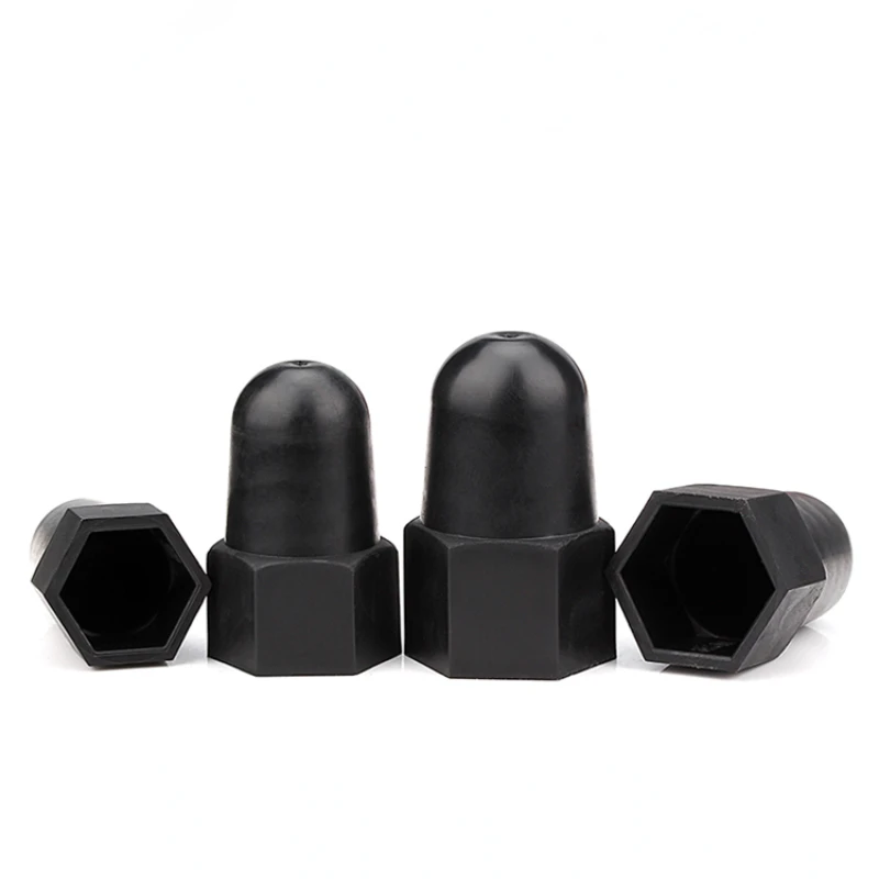 M8 M10 M12 M14 M16 M18 M20 M22 PE plastic hexagon nut caps are used for exterior decoration protection nuts of automobile wheels