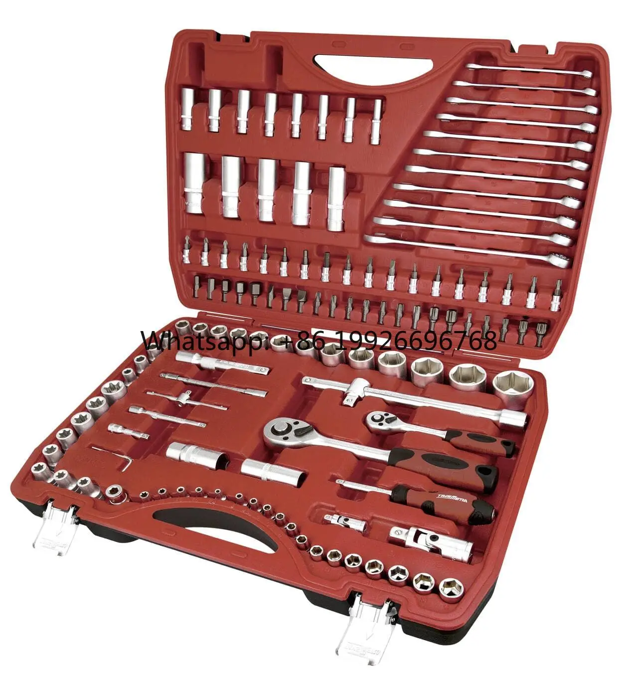 

TM-S125 125pcs 1/4" 3/8" 1/2" Sizes Hand Tool One-stop Purchase of Wrench Ratchet Multi-functional Set of Auto Repair Tools