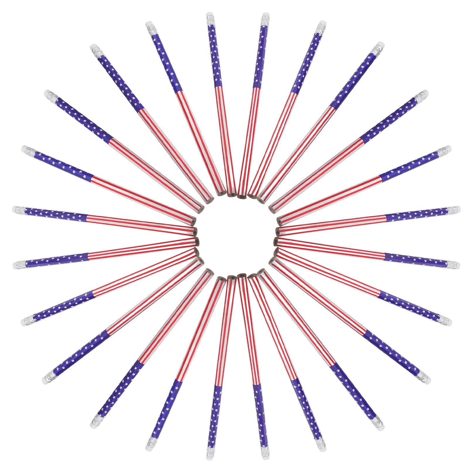Рисунок 2 - деревянные карандаши с американским флагом