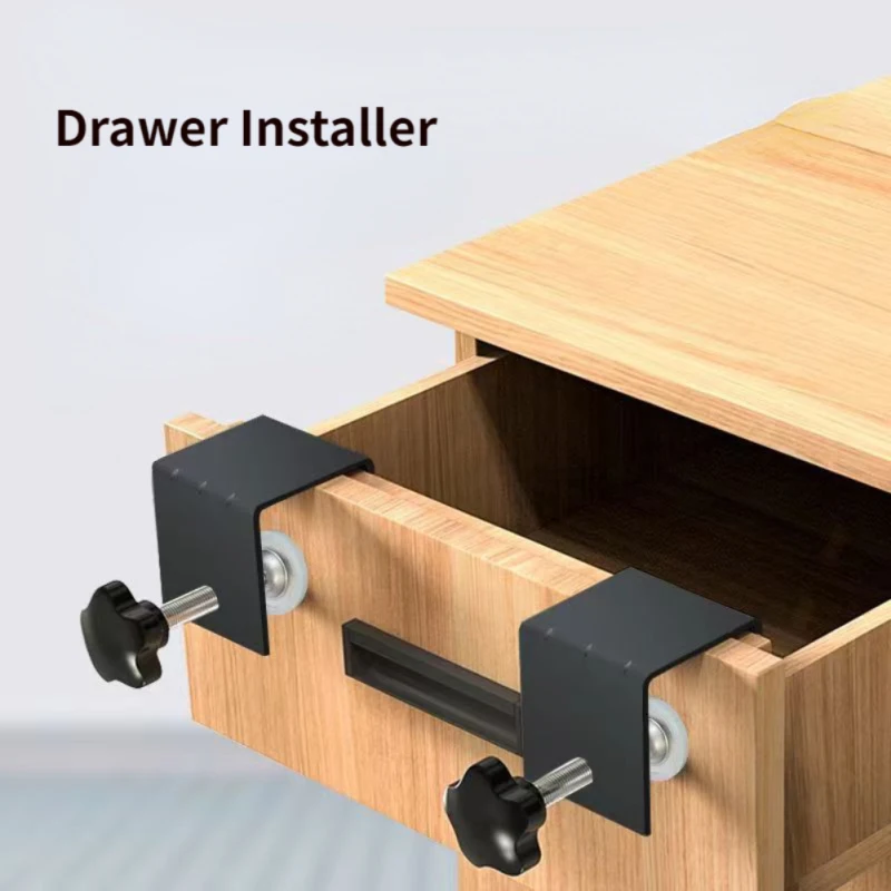 Stainless Steel Drawer Front Installation Clamp Woodworking Jig Drawer Panel Clips 2.8mm Thick Tiger Clip Furniture Accessories