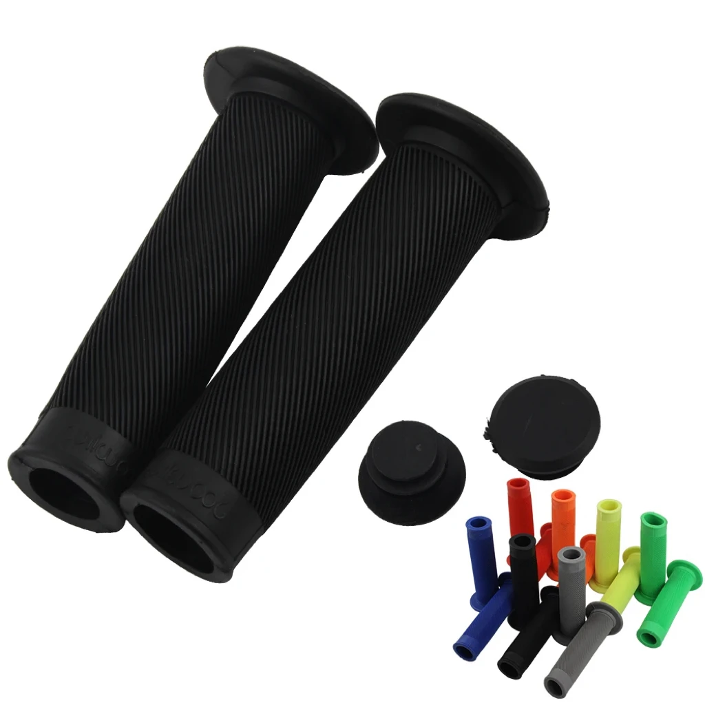 

Universal 22MM Motorcycle Rubber Hand Bar Grips For 50 70 90 110 125 150 200 250cc Throttle ATV Moto Tuning Spare Parts