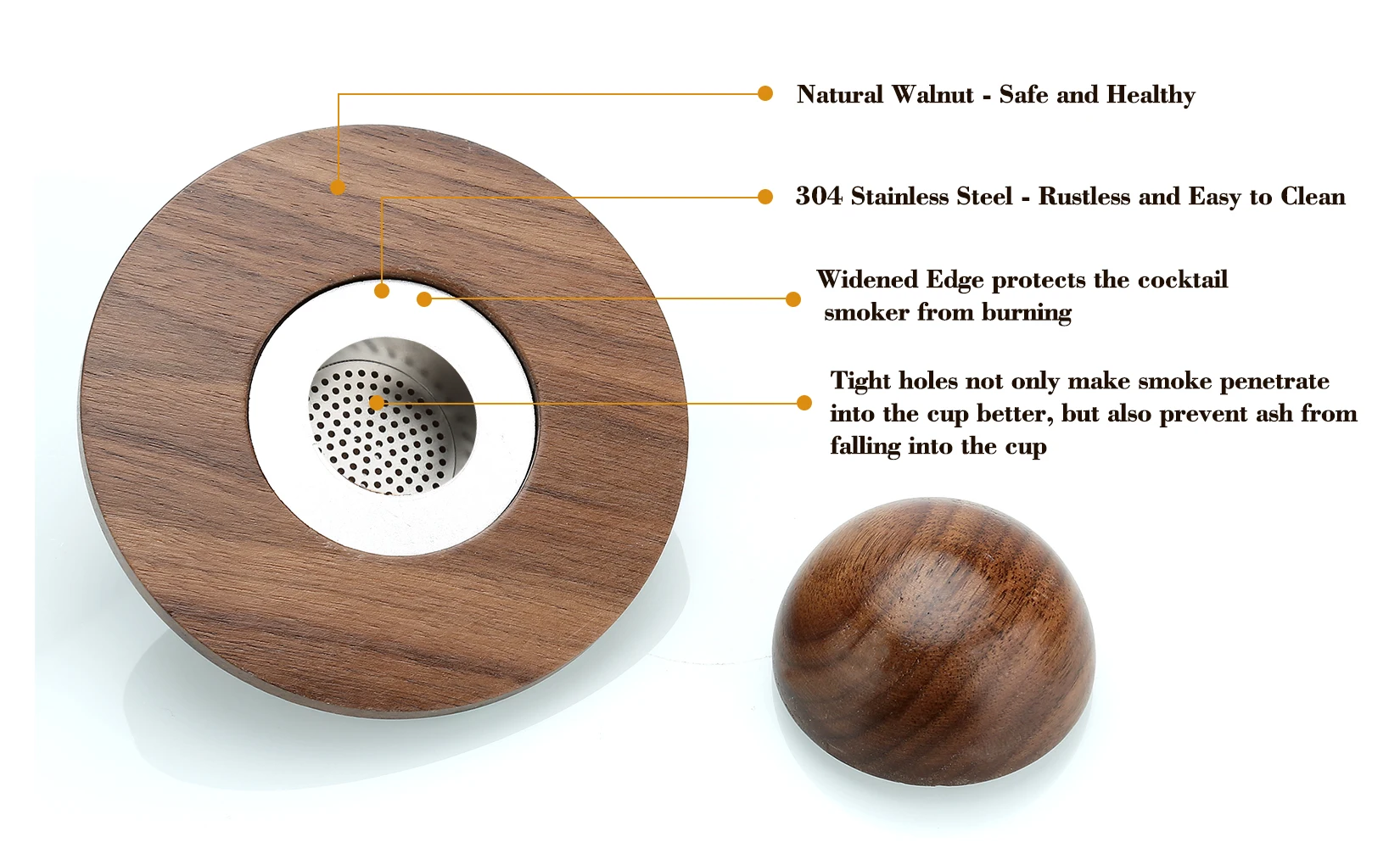 Affumicatore Per Cocktail In Legno Con Filtro | Set Per Whisky E Bevande | Regalo Originale Per Papà E Marito
