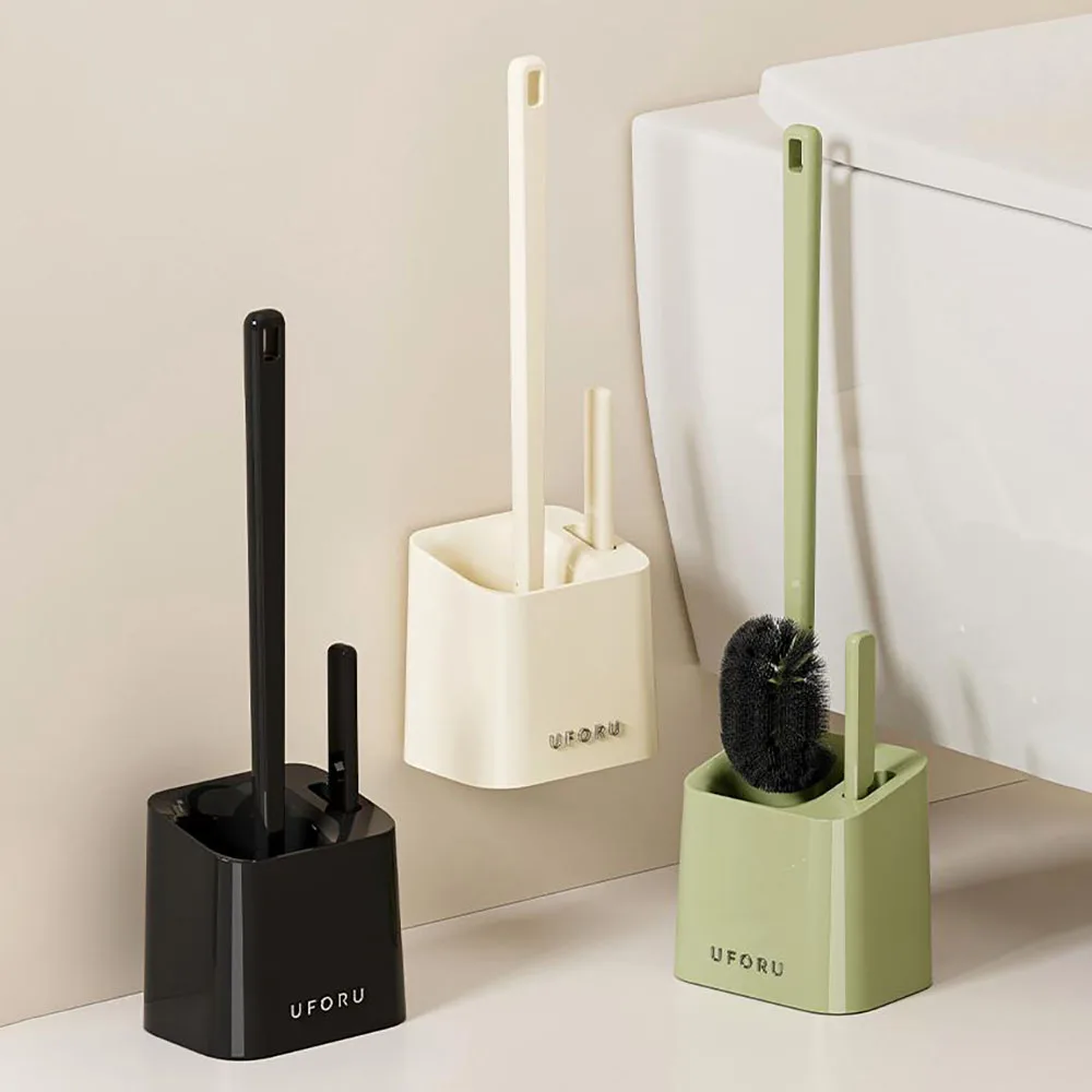 

Бытовой настенный набор щеток для унитаза, щетка для чистки унитаза, без угла для комплексной чистки для унитазов, аксессуары для ванной комнаты 2-в-1
