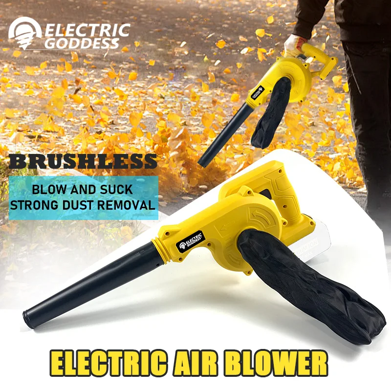 

Cordless Electric Turbine Blower Dust Collector Handheld Saw Blade Adjustable Gardening Tools Suitable For Dewalt 20V Battery