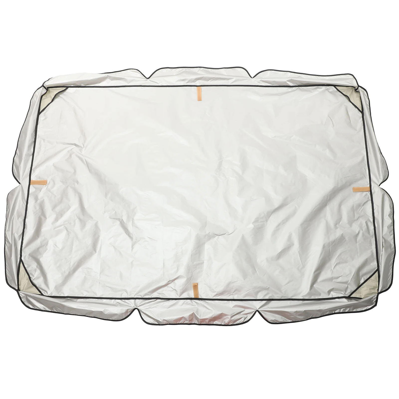 

Waterproof Dustproof Swing Cover for Garden Chair Shade Protector Beige Elastic Band Scalloped Edge Outdoor Furniture