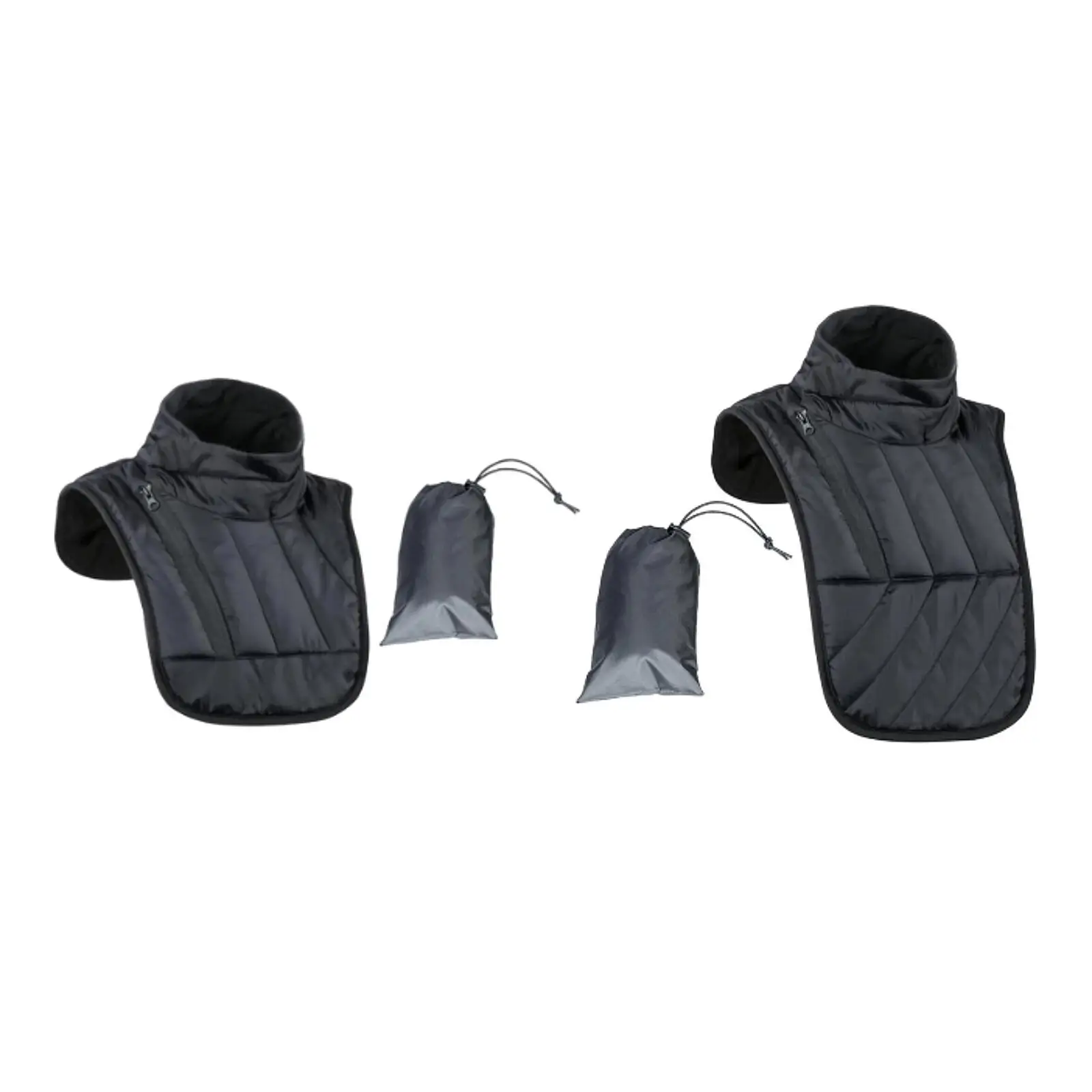 Comfortable Motorcycle Neck Gaiter for Cold Weather Windproof Thermal Scarf with Chest Protector for Men Women