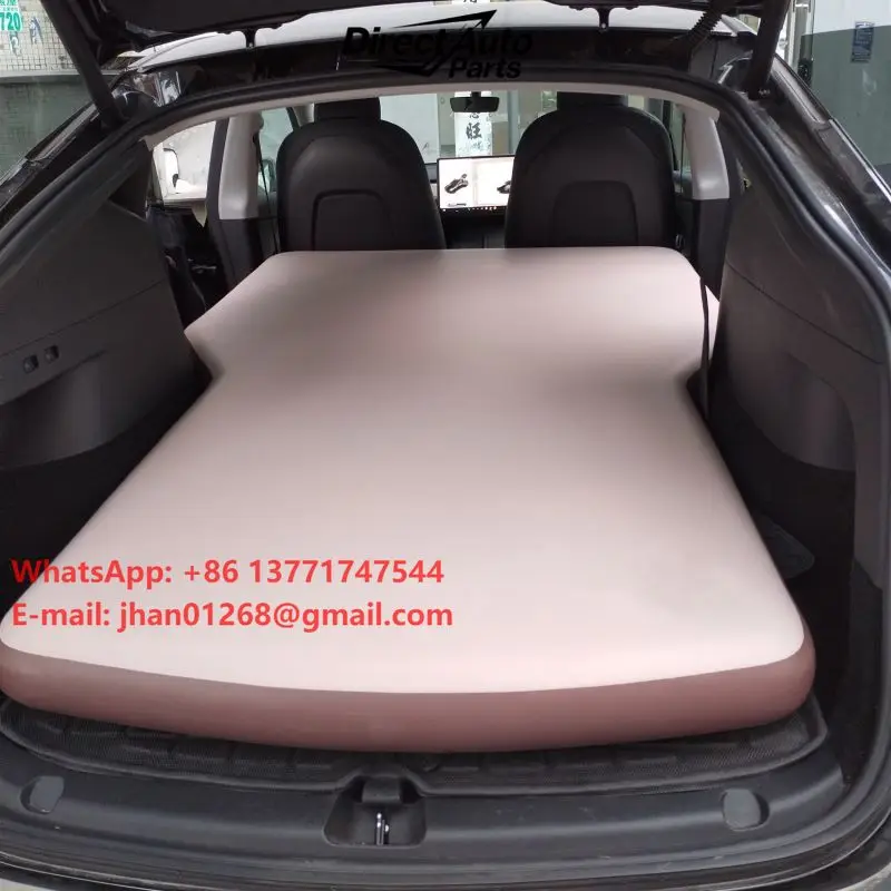 Car Air Filled Sleep Inflatable Air Bed Travel Outdoor Camping Car Air Mattress for Tsla Model Y 2021
