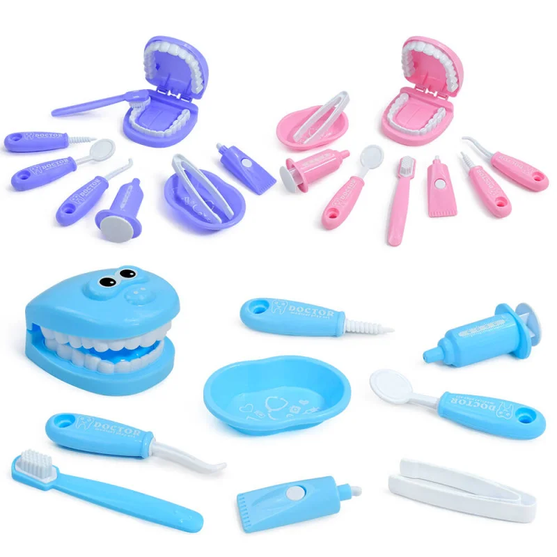 Brinquedo interativo para dentista infantil, médico dentário, dramatização, auxílio para escovar os dentes, um presente de feriado