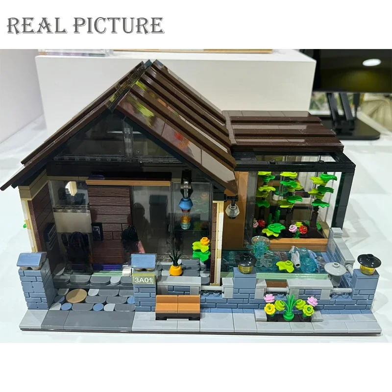 Creatieve 61006 Stad Japanse Stijl Assortiment Eengezinsvilla Bloemenhuis Bouwstenen Architectuur Bakstenen Speelgoed Voor Kid Geschenken
