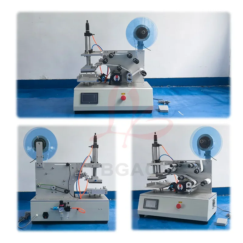 Semi-Automatic Flat Labeling Machine LY-61 Touch Screen Pneumatic Printable Anti-counterfeit Labeling Sticker 220V 110V Optional
