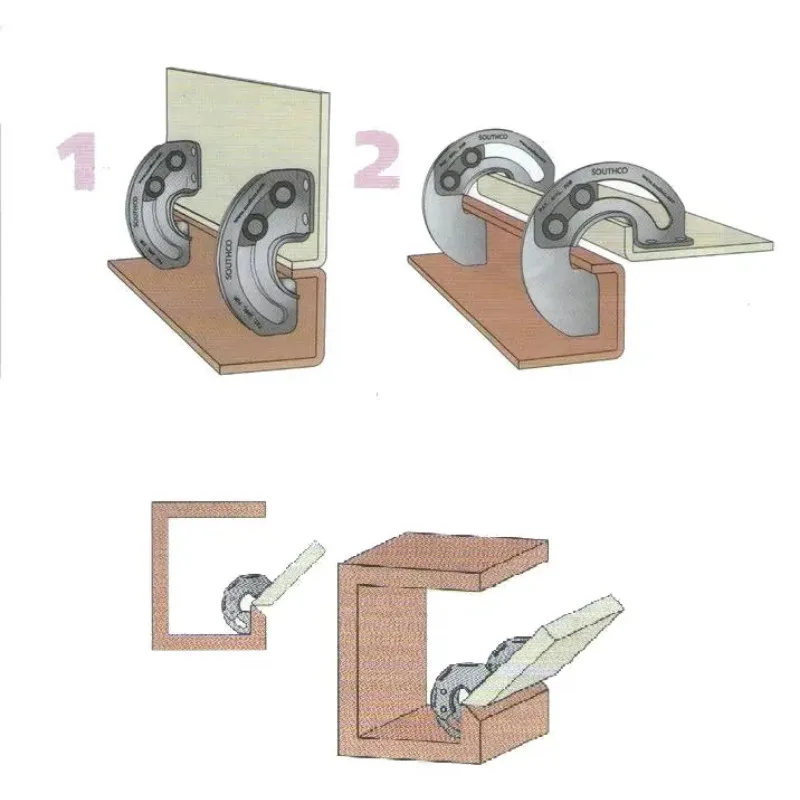 2pcs CL119 Hidden sliding hinges 90 degree limit hinge,R6 carbon steel,Industrial equipment cabinet door hinge