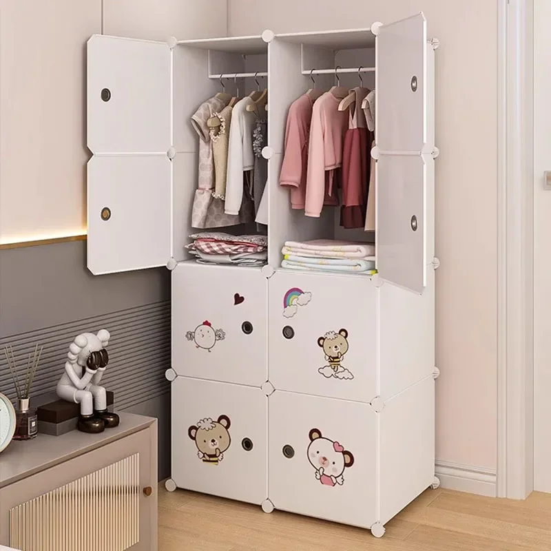 

Portable Wordrobe Organizer Partitions Display Open Space Saving Storage Cabin Dressing Locker Vitrina Furniture For Room