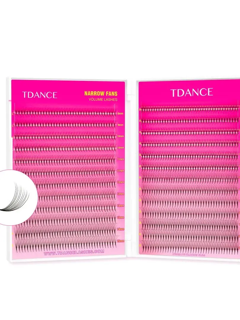 TDANCE 8D 10D schmale vorgefertigte Wimpernverlängerung, extrem 1000 Fächer, Wimpernverlängerung, einfach zu wählende Wimpern mit natürlichem Volumen – Detail 1