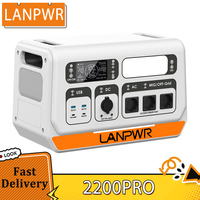 LANPWR 2200PRO Portable Power Station, LiFePO4 2048Wh, with On-grid Inverter, Support 200W/400W/600W/800W, 2200W Max. AC Output