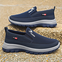 Shoes Men's Casual Spring New One-pedal Old Beijing Cloth Shoes Comfortable and Lightweight Middle-aged and Elderly
