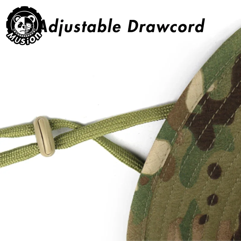 Musion التمويه واسعة الحواف قبعة بالاكلافا مجموعة الرجال في الهواء الطلق ظلة Boonie قبعة صياد قبعة الصيد الشمس حماية قبعة #4