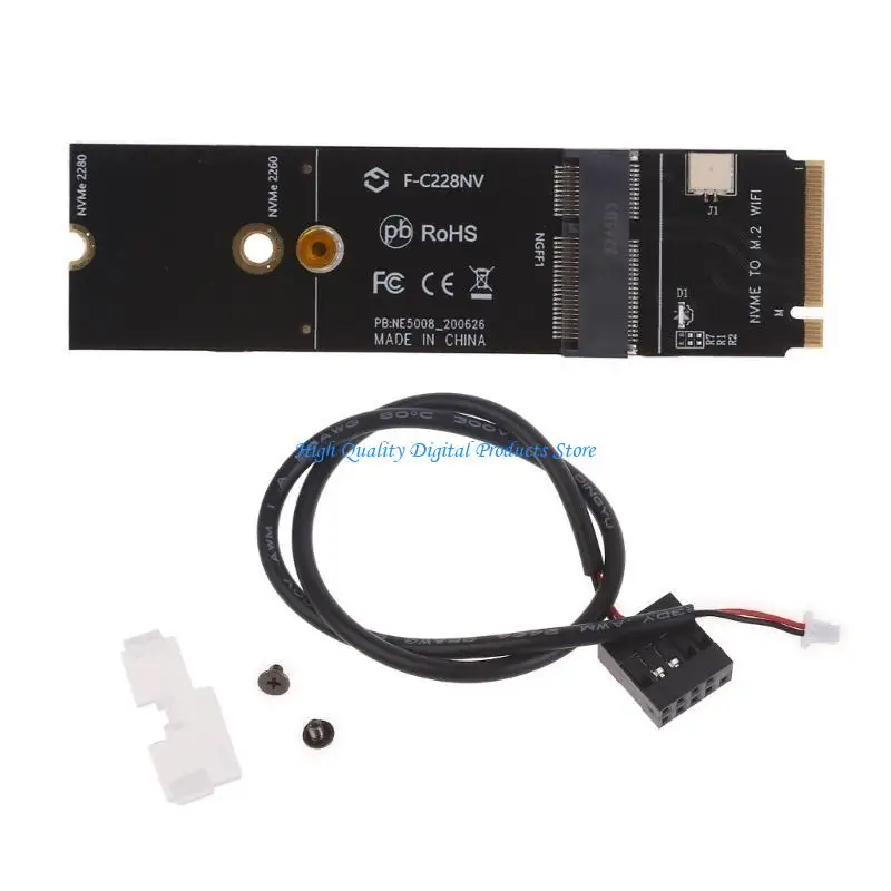 

U2JE Wi -Fi беспроводная сетевая карта ngff PCI Express в e -слот nvme adapter pcie