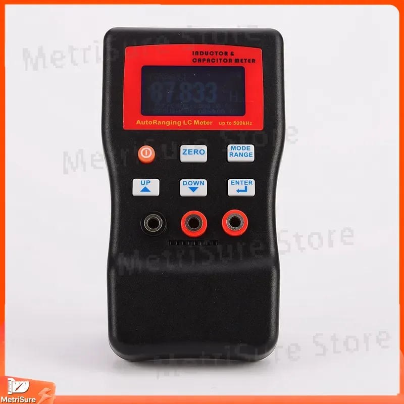 High Precision Digital Capacitance Meter Inductance Tester LCR Meter Auto Range MLC500 for Electronics Repair DIY Testing