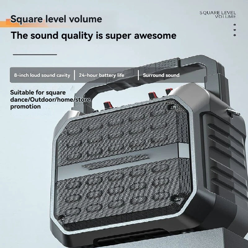 Karaoke Machine Comes with 2 Wireless Karaoke Microphones, Portable Bluetooth Speaker Home Karaoke 0K System, Supports Bluetooth