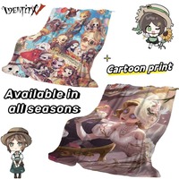 Identity V Gardener Emma Woods Embalmer Aesop Carl Game Peripherals Creative Cartoon Print: Student Nap Air Conditioner Blanket