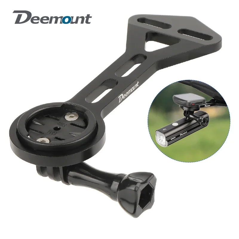 Out Front Bike Computer Mount for Garmin Bryton Wahoo Fit Integrated Handlebar Camera Lamp Stand Bracket W/Thumb Tightening Bolt