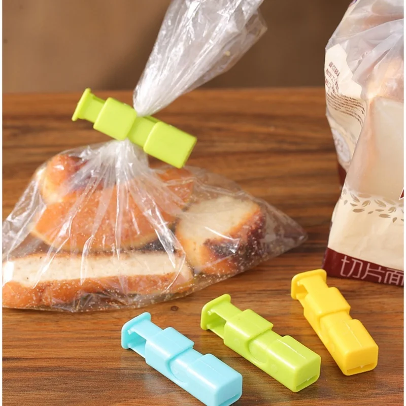 Food Sealing Clips Reusable Spring Clamp For Snack Bread Storage Bag Kitchen Organization Sealing Clip